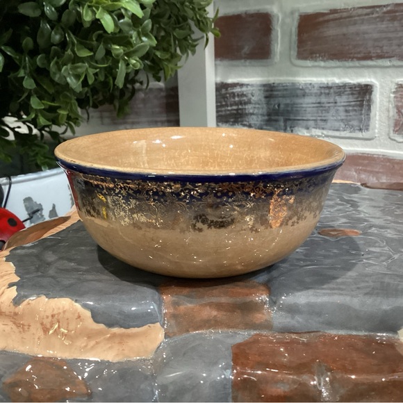 Vintage - 22-K GOLD Etching - Ceramic Crafted - Oven Proof - Rustic - Rare - Picture 4 of 13